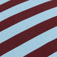 Pouf redondo vibes - Burgundy blue stripes