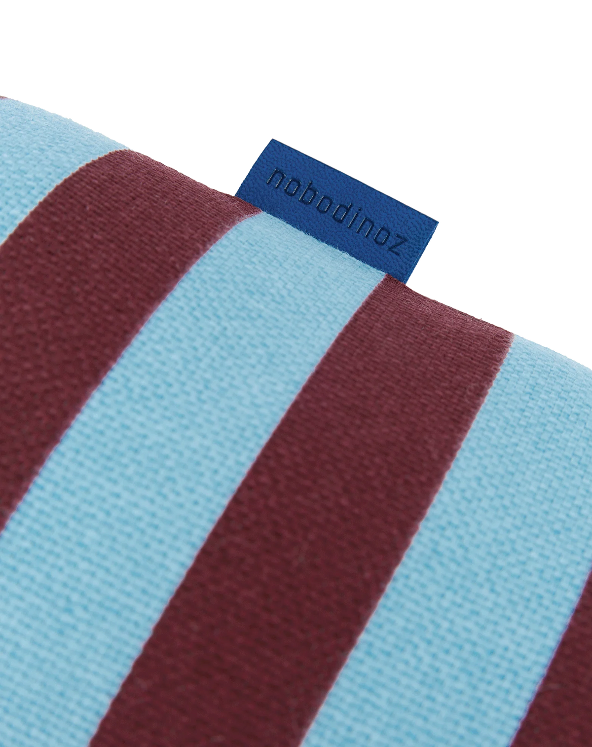 Cojín vibes cylinder - Burgundy blue stripes