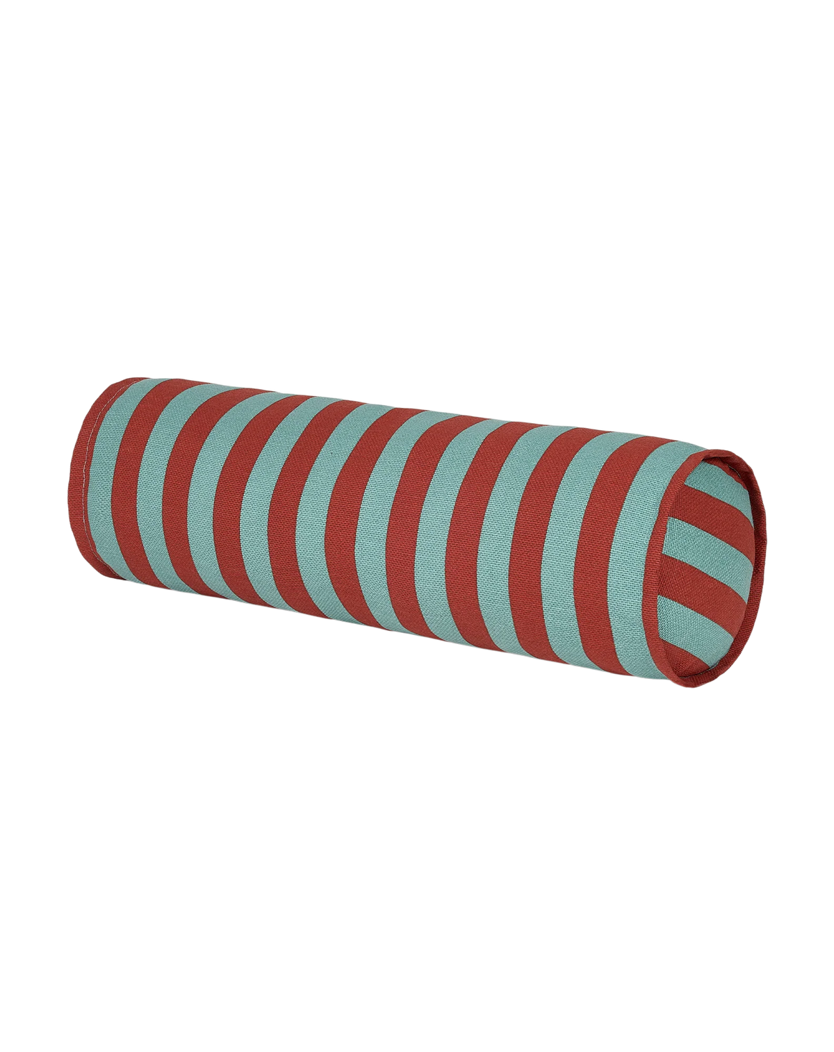 Cojín vibes cylinder - Red teal green stripes