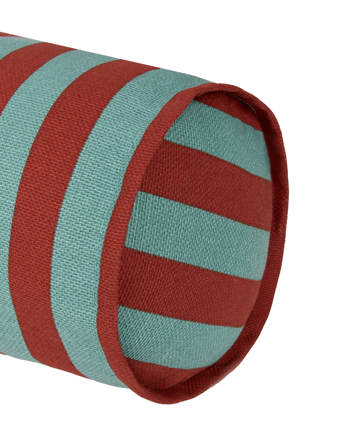 Cojín vibes cylinder - Red teal green stripes