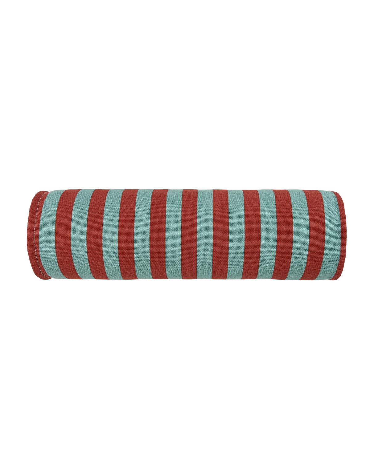 Cojín vibes cylinder - Red teal green stripes