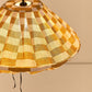 Lámpara colgante lino francés Yumi 50 cm - Mustard tiles