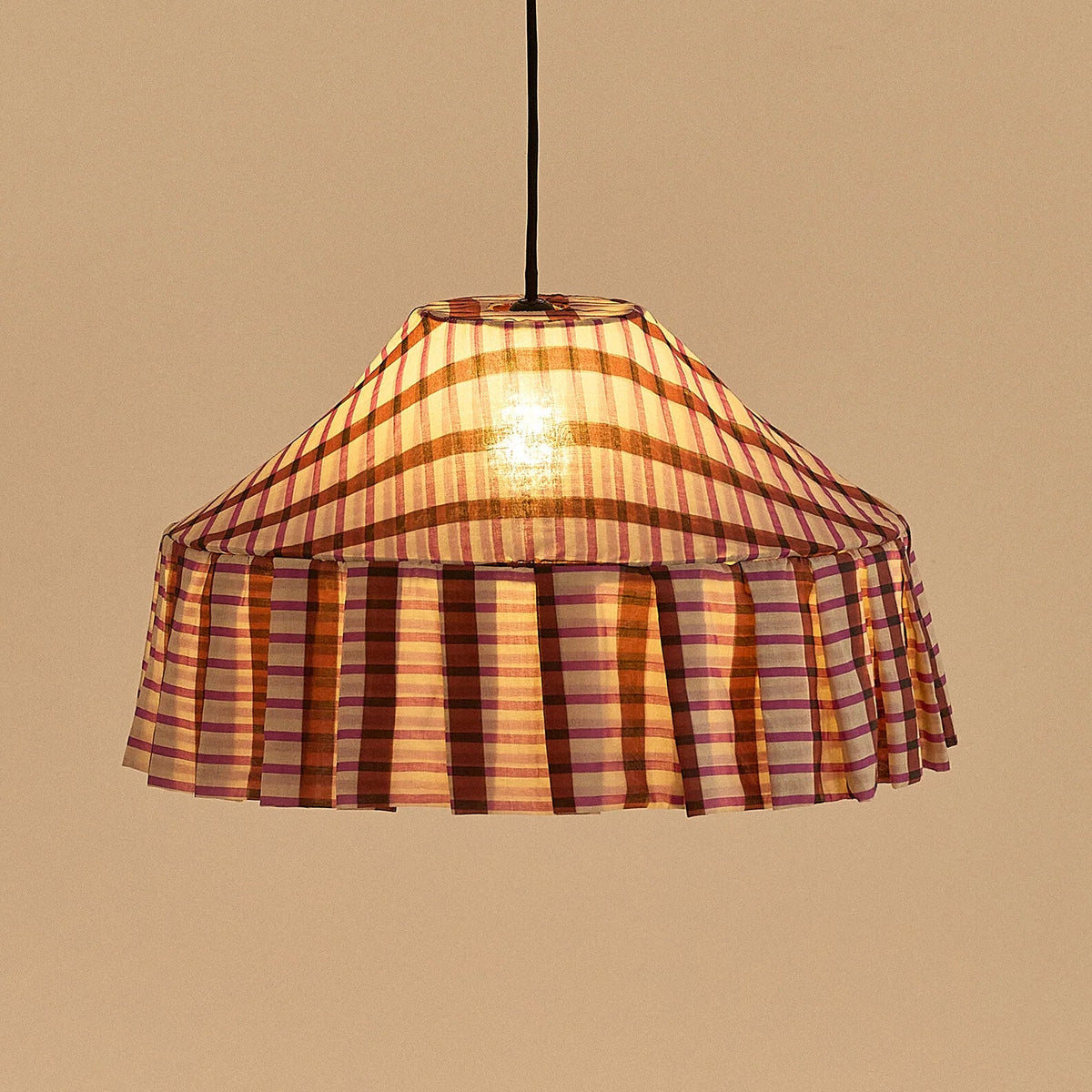 Lámpara colgante Nicole 50 cm - Brown purple mosaic