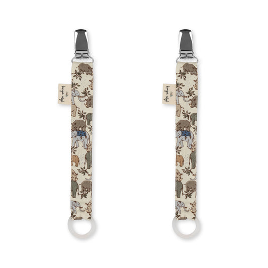 Pack de 2 Porta Chupetes - Safari