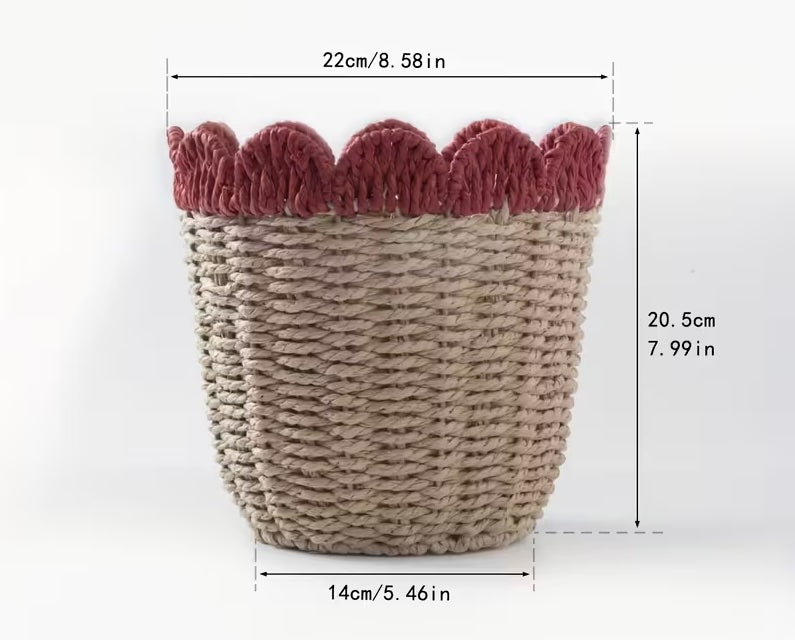 Canasto scalloped red