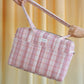 Bolso cambiador apto para coche Stories limited edition - Powder red checks