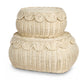 Canastos con tapa scalloped