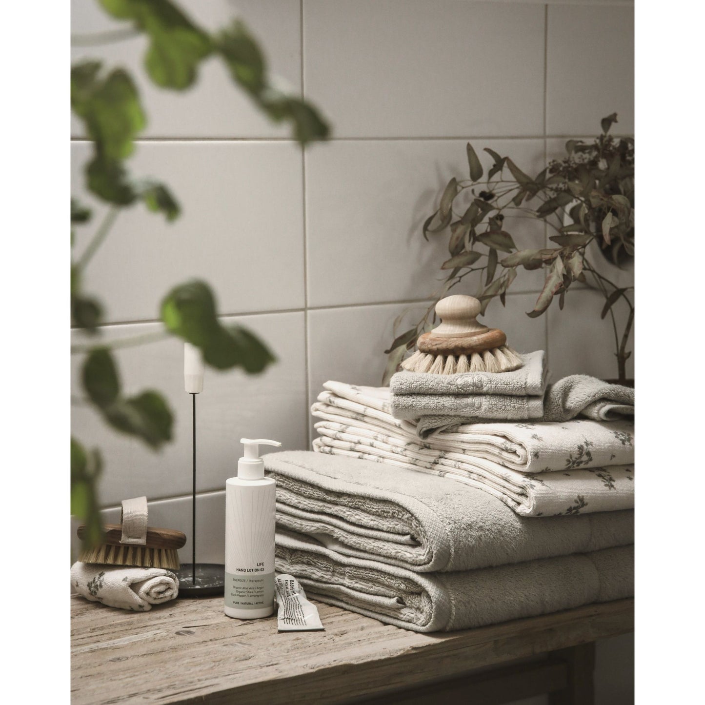 Set 3 terry wash cloth / mini toallas - Thyme