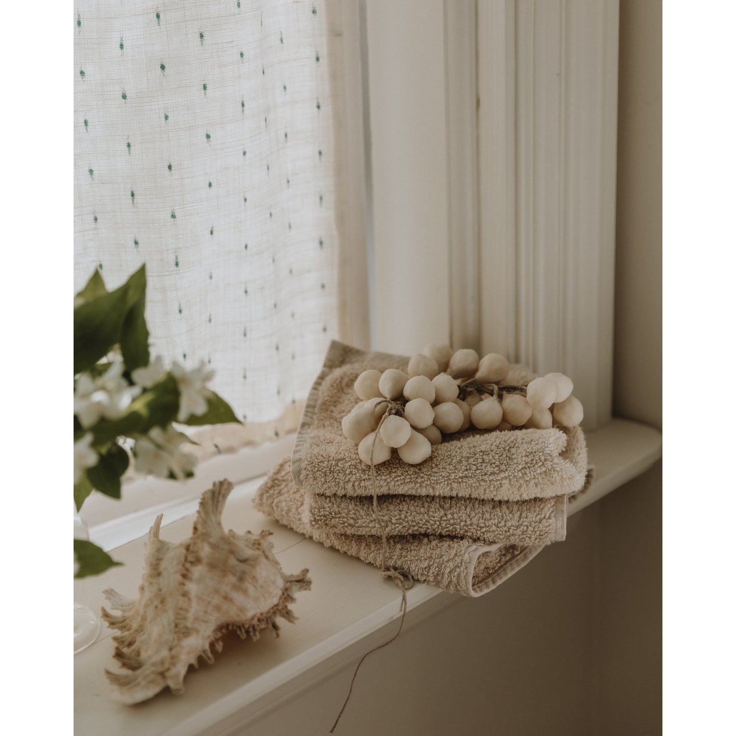 Set 3 terry wash cloth / mini toallas - Sand