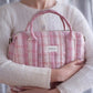 Bolso Organizador de cochecito y mini bolso stories limited edition - Powder red checks