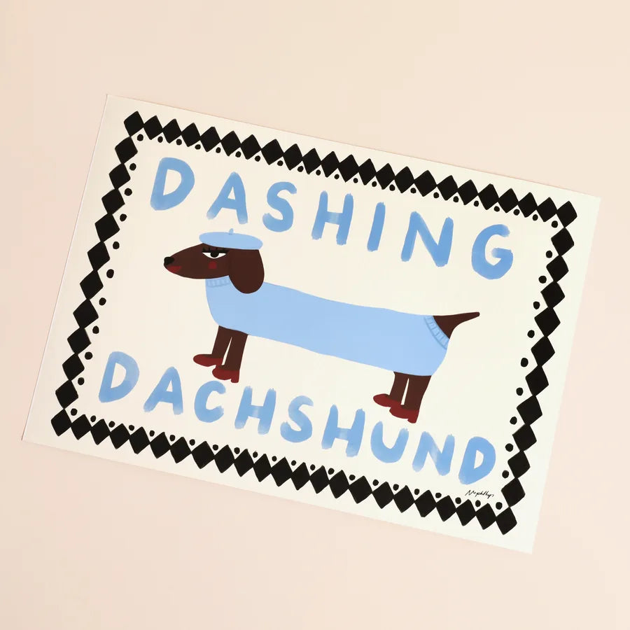 Lámina / poster - Dashing Dachshund