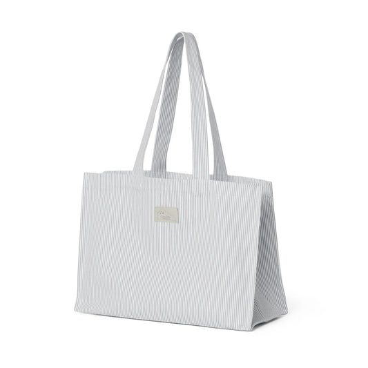 Canvas Tote Bag - Classic stripes Blue