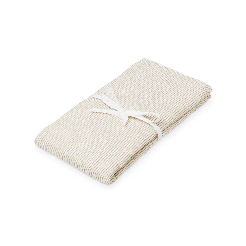 Swaddle GOTS - Classic stripes camel