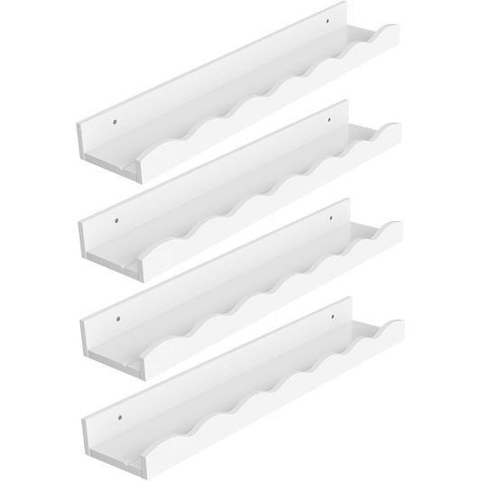 Set de 4 repisas / librero scalloped