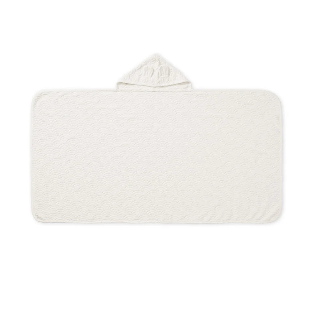 Toalla junior con capucha y orejas - GOTS Off White