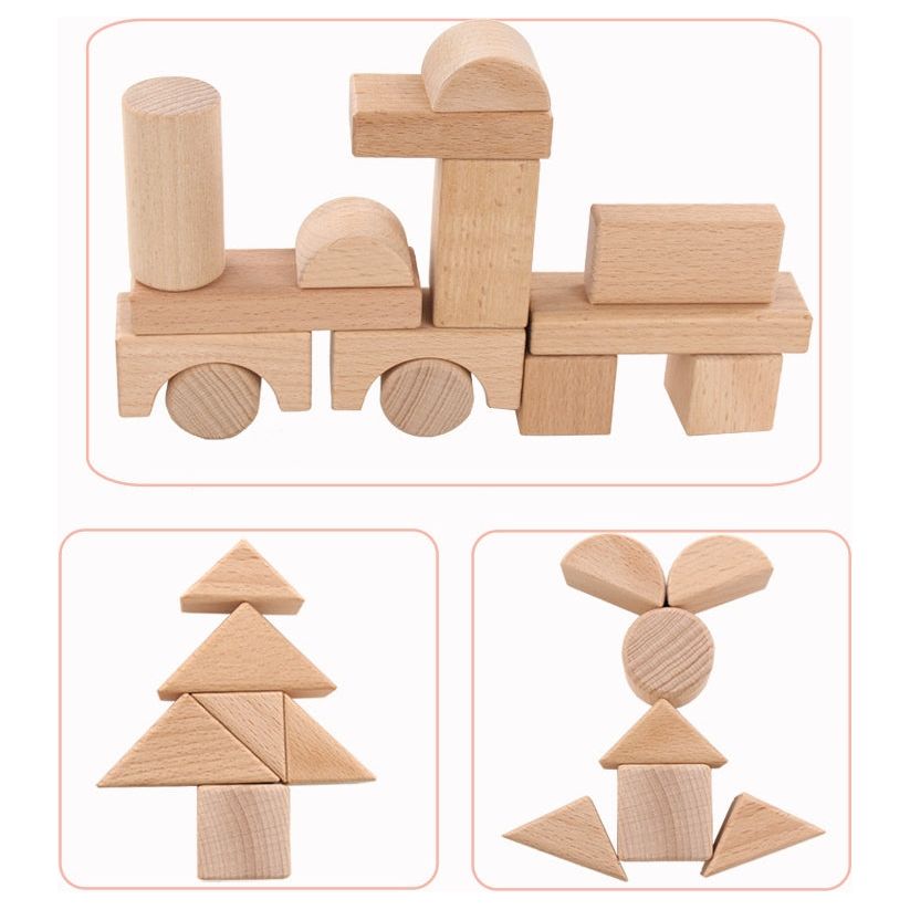 Bloques de madera - 22pcs