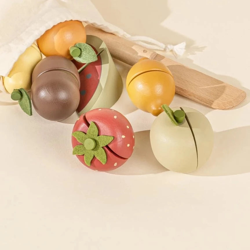 Set de frutas magnéticas una caja