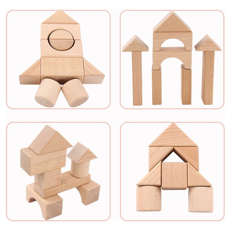 Bloques de madera - 22pcs