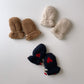 Mitones Grizz teddy baby mittens - Tobbaco brown