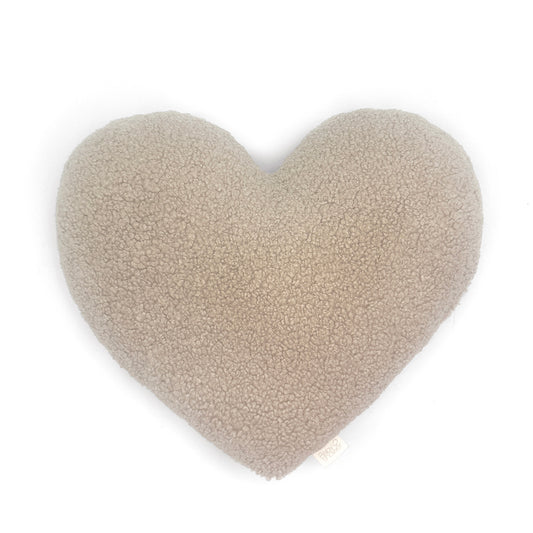 Cojín corazón - Latte doodle
