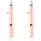 Pack de 2 Porta Chupetes - Powder pink check