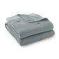 Manta Tejida colors dots - Light Blue