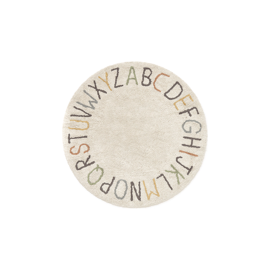 Alfombra lavable ABC color y letras