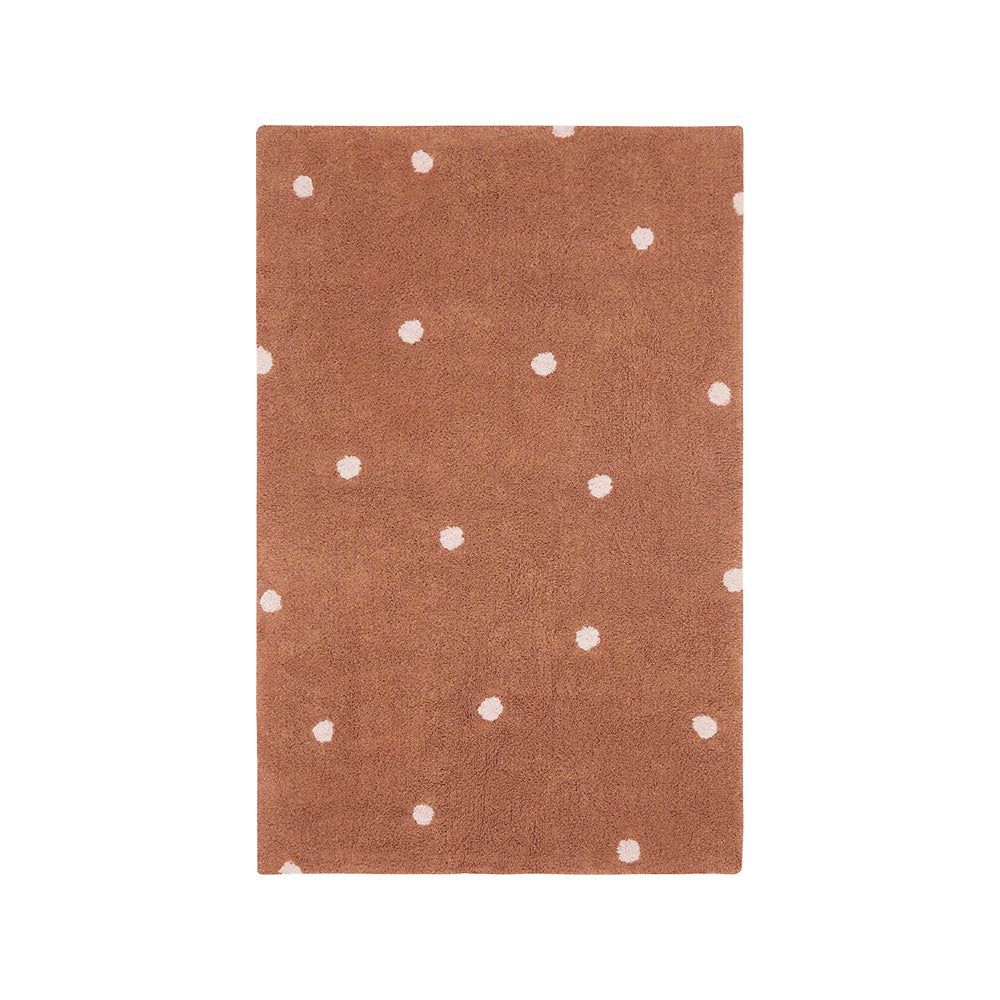 Alfombra lavable - Mini dot chesnut