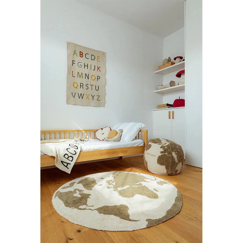 Alfombra lavable Worldmap rugcycled