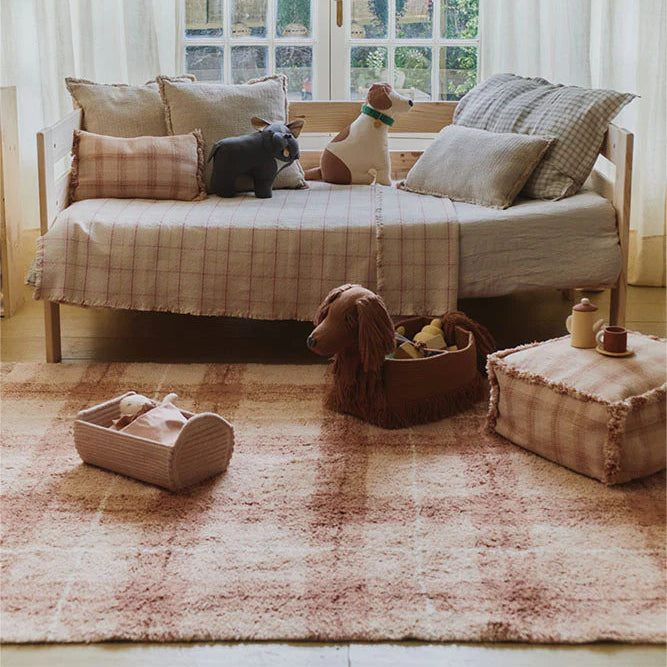 Alfombra lavable Tartan - Rose