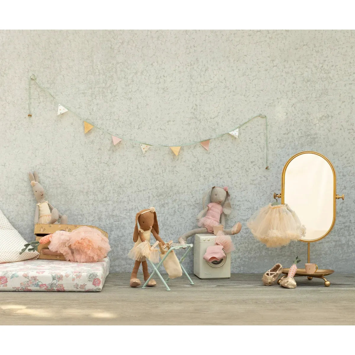 Peluche conejito / Bunny, Size 2 - Classic - Ballet suit and skirt rose