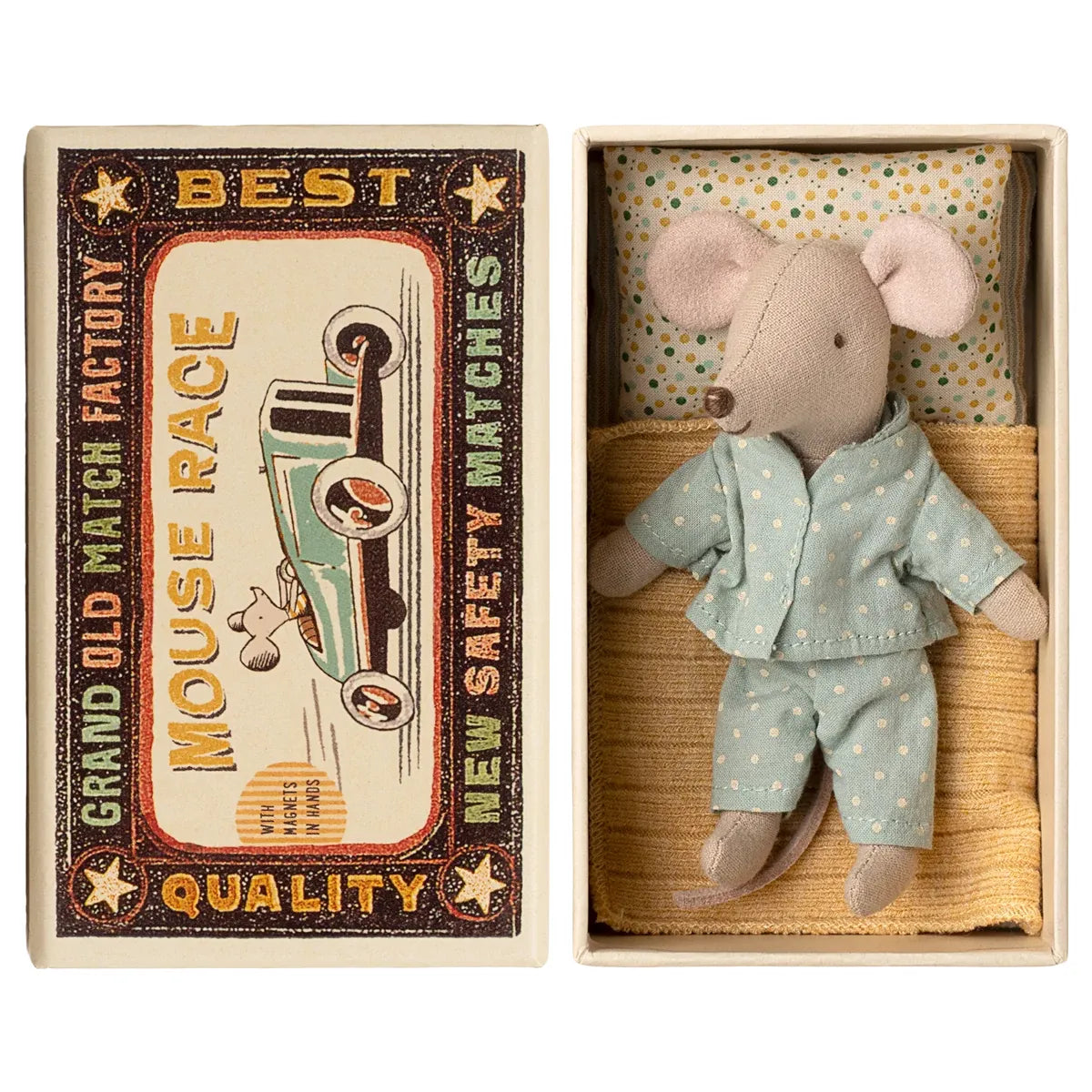 Ratoncito - Little brother in a matchbox pijamas con imanes