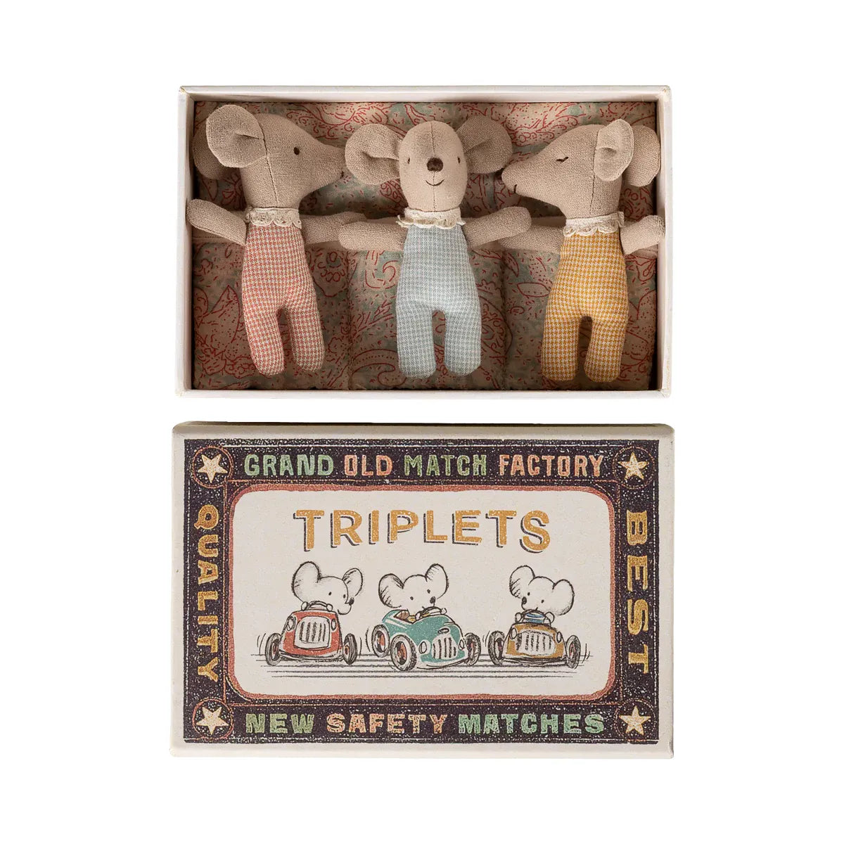Ratoncitos - Triplets, Baby mice in matchbox - Checker