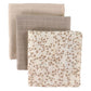 Set 3 Tutos Muselina GOTS - Mix Lierre, almond, hazel