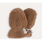 Mitones Grizz teddy baby mittens - Tobbaco brown
