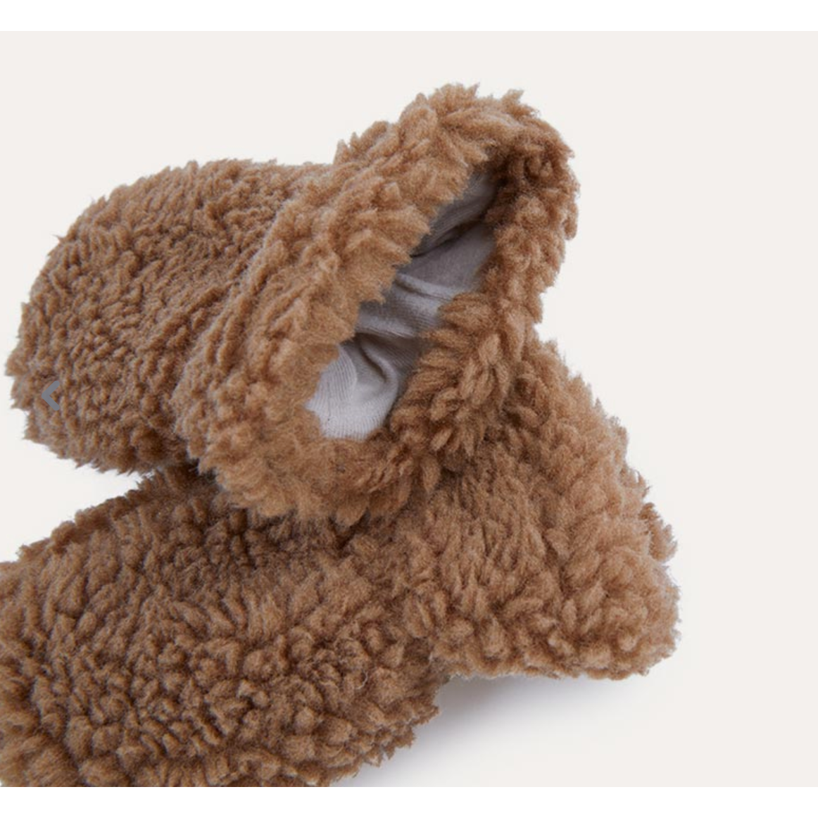 Mitones Grizz teddy baby mittens - Tobbaco brown