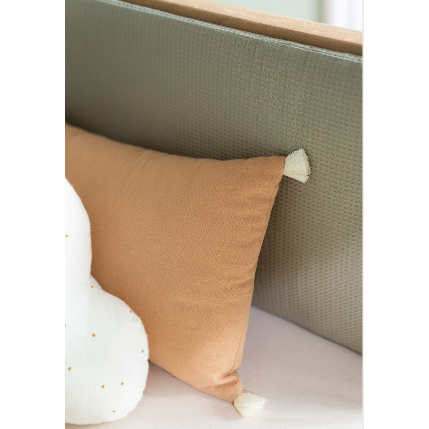 Protector de cuna Nest -  HoneyComb Laurel Green