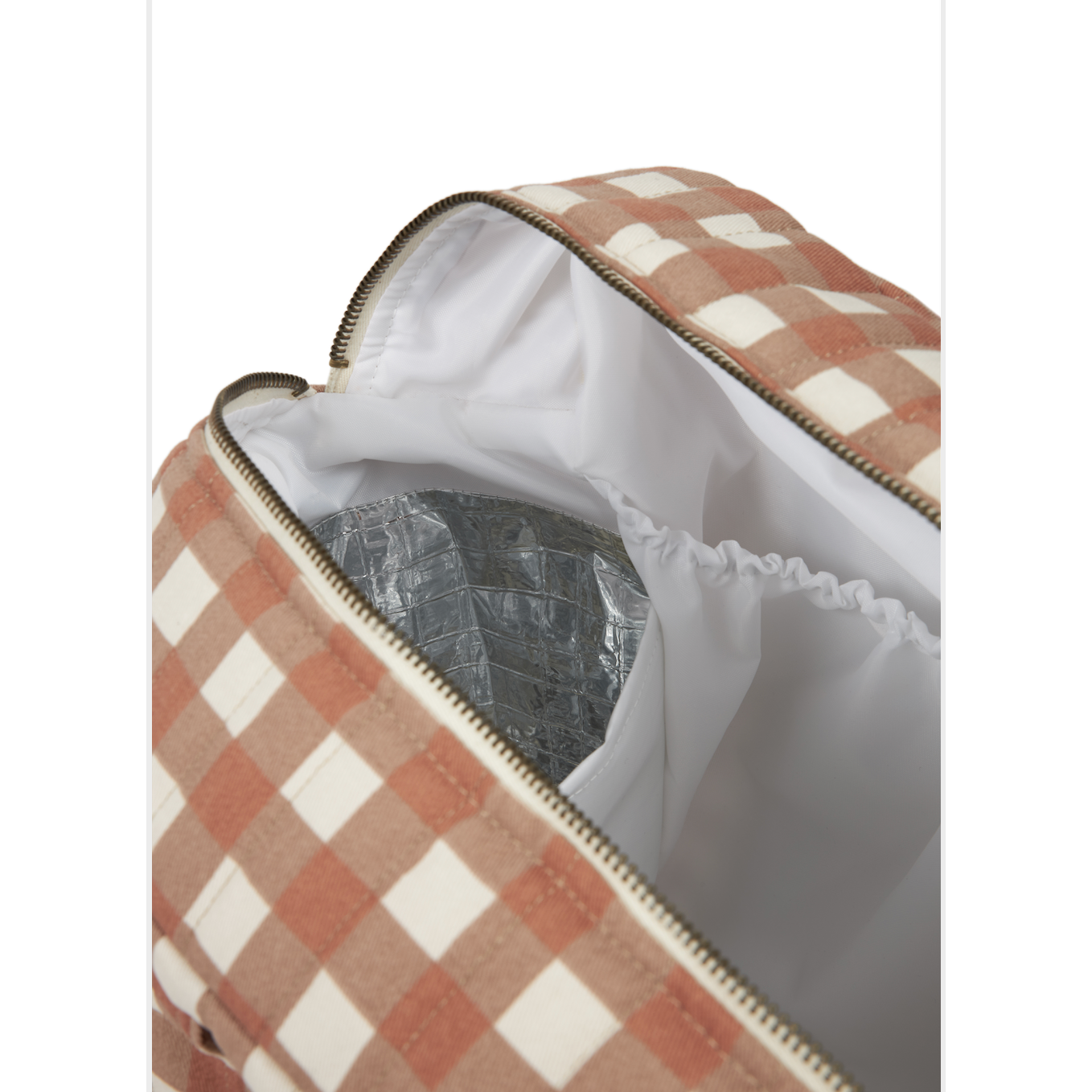Bolso cambiador impermeable apto para coche Hyde Park - Terracota Checks