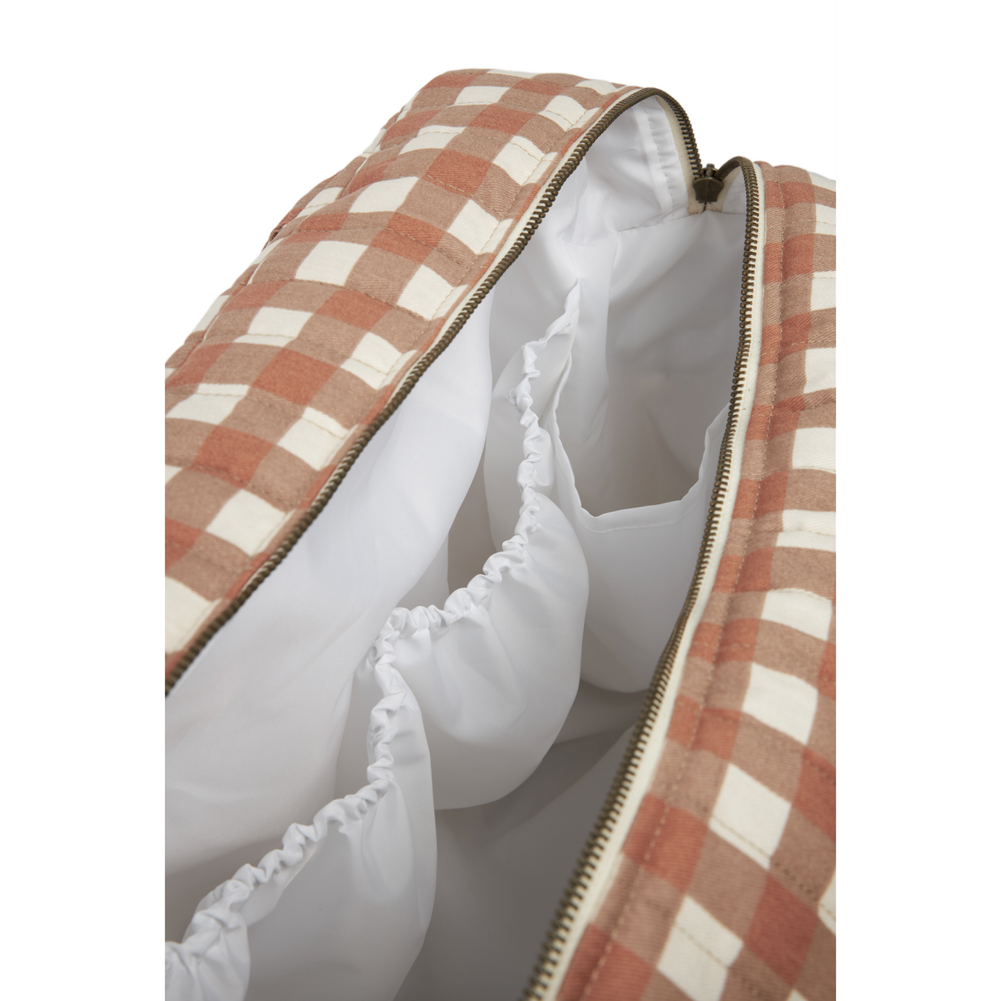 Bolso cambiador impermeable apto para coche Hyde Park - Terracota Checks