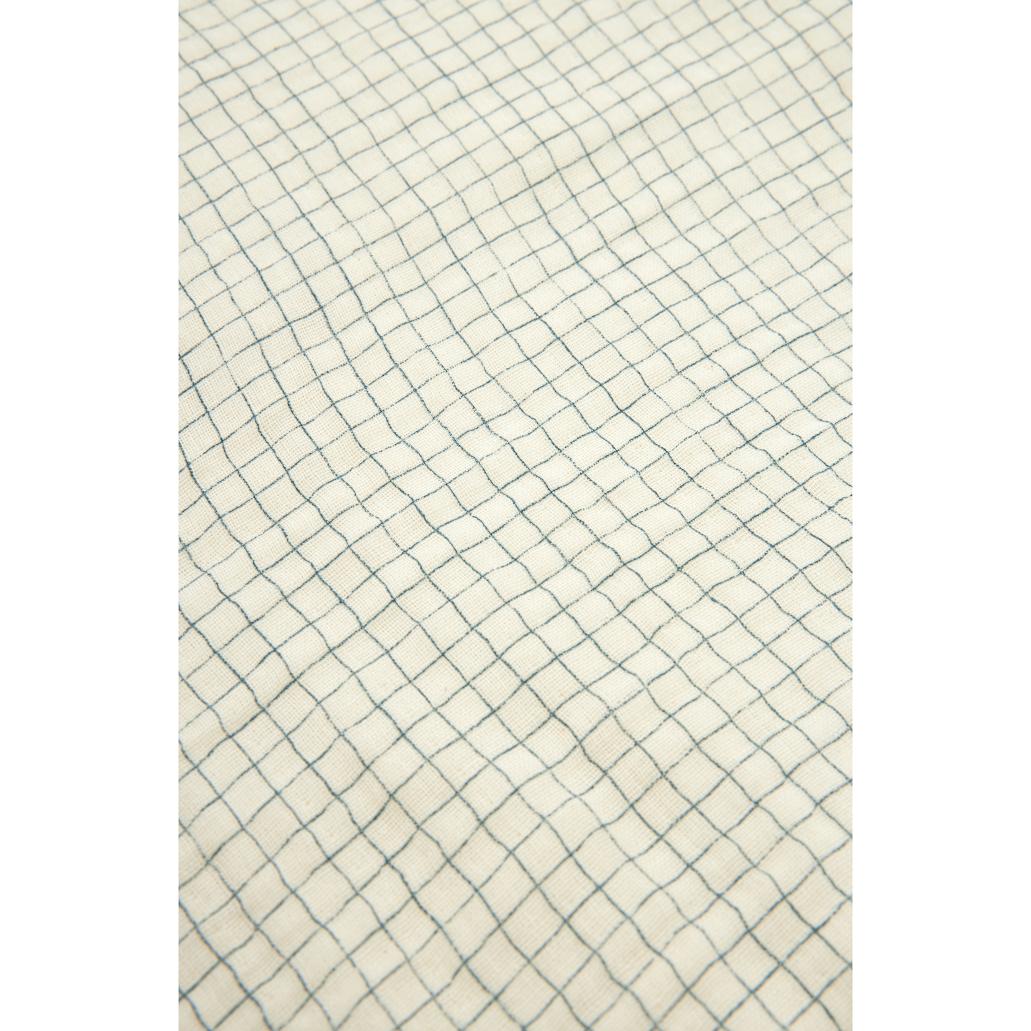 Funda nórdica Cuna BB Wabi-Sabi (Doble gasa algodón lavado) - Blue Grid