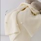 Manta tejida Stitching - White