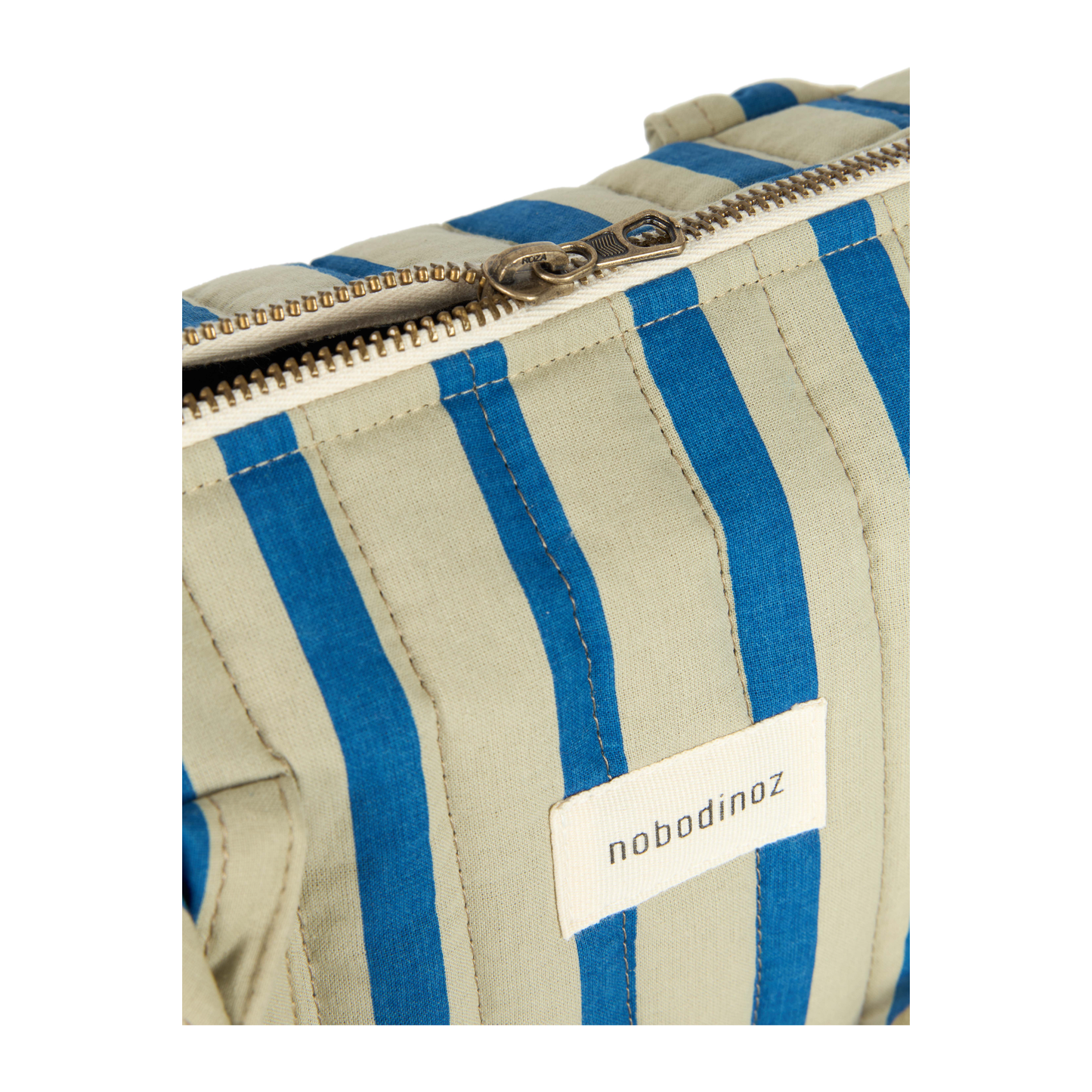 Organizador de cochecito y mini bolso stories limited edition - Green blue stripes