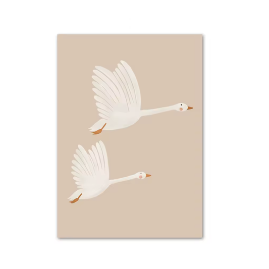 Lámina / poster - Flying goose