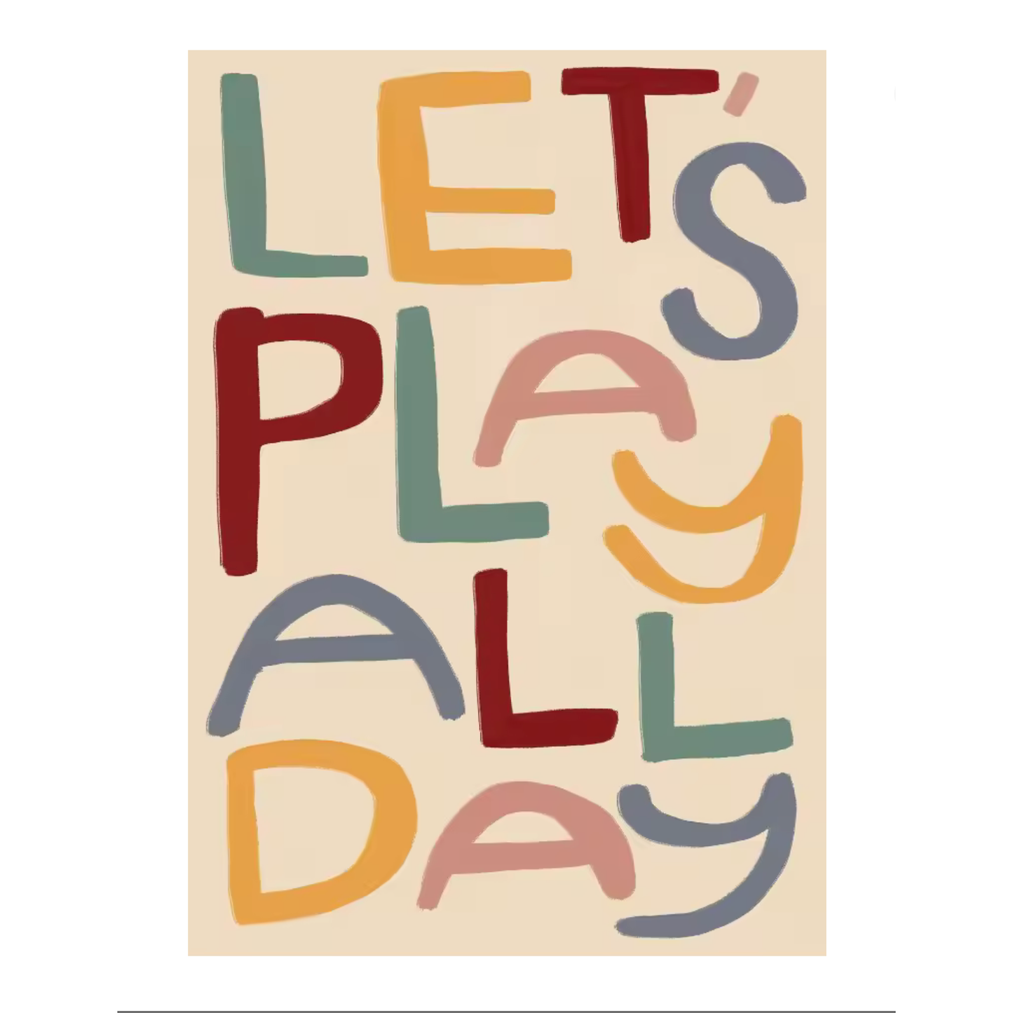 Lámina / poster - Play all day