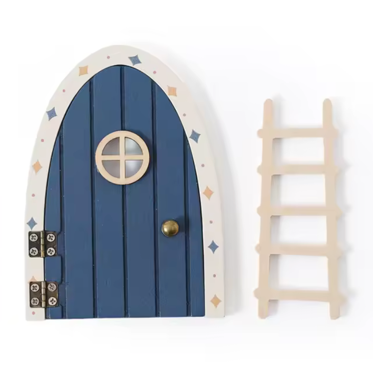Puerta de madera para ratoncitos - Blue