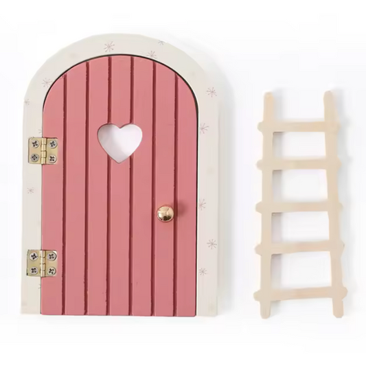 Puerta de madera para ratoncitos - Pink