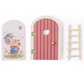 Puerta de madera para ratoncitos - Pink