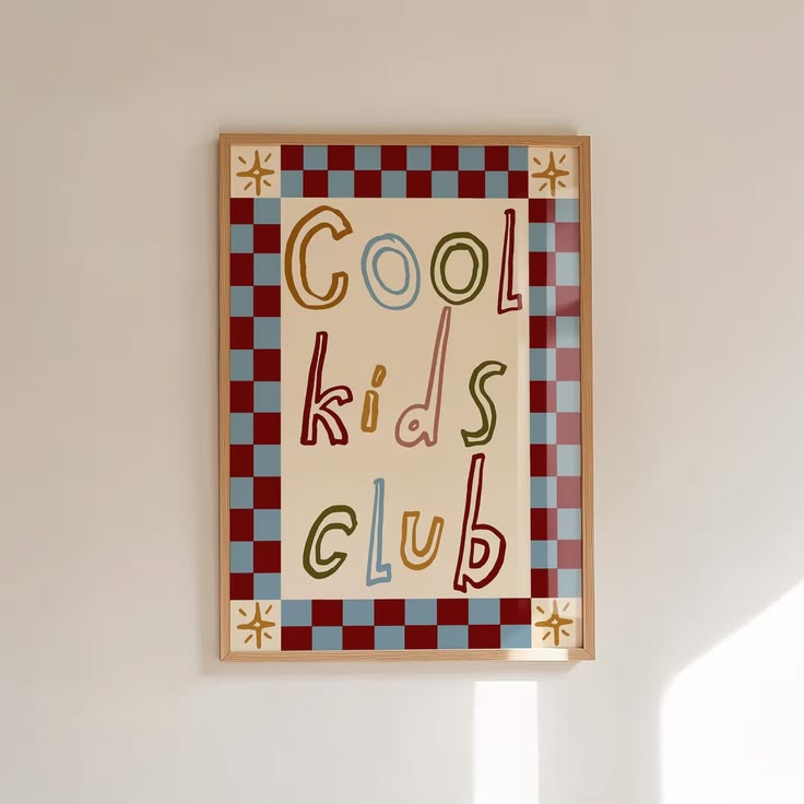 Lámina / poster - Cool kids club