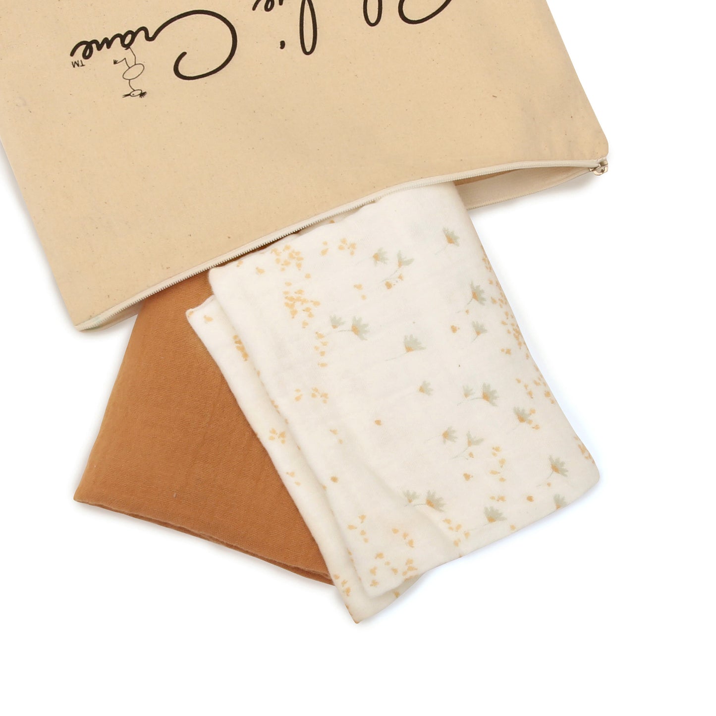Set 2 Swaddles Muselina - Pia and Camel