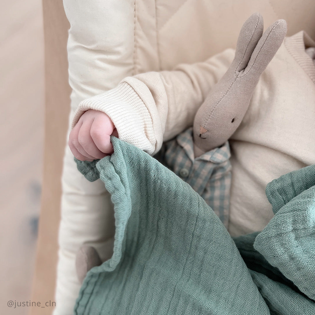 PRE-VENTA Set 2 Swaddles Muselina - Pearl Blossom and Lichen